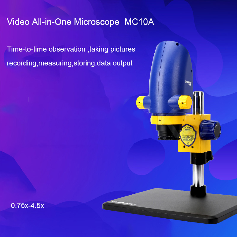 Mechanic MC10A-B4 All-in-1 Microscope Build-in High-definition Digital Cameras 0.75X-4.5X Continuous For Phone Repair Magnifie