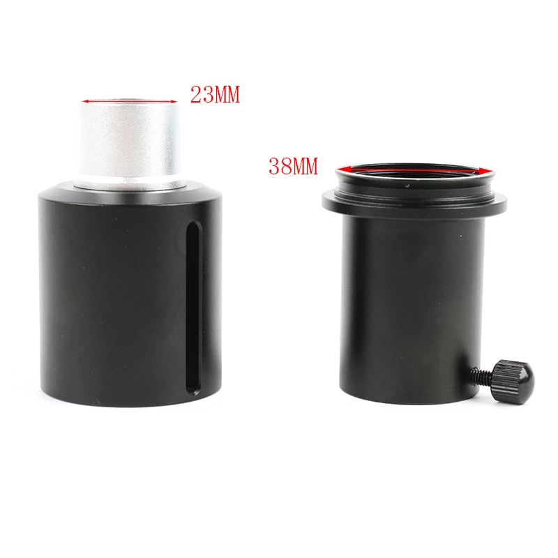 Standard 38mm CTV Stereo Microscope Camera Adapter 23.3mm C mount Industrial Digital Video Microscope Camera Adapter Tube
