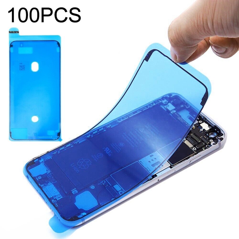 100 PCS LCD Frame Bezel Waterproof Adhesive Stickers for iPhone 8