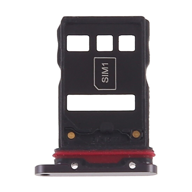 SIM Card Tray + NM Card Tray for Huawei P30 Pro(Black)