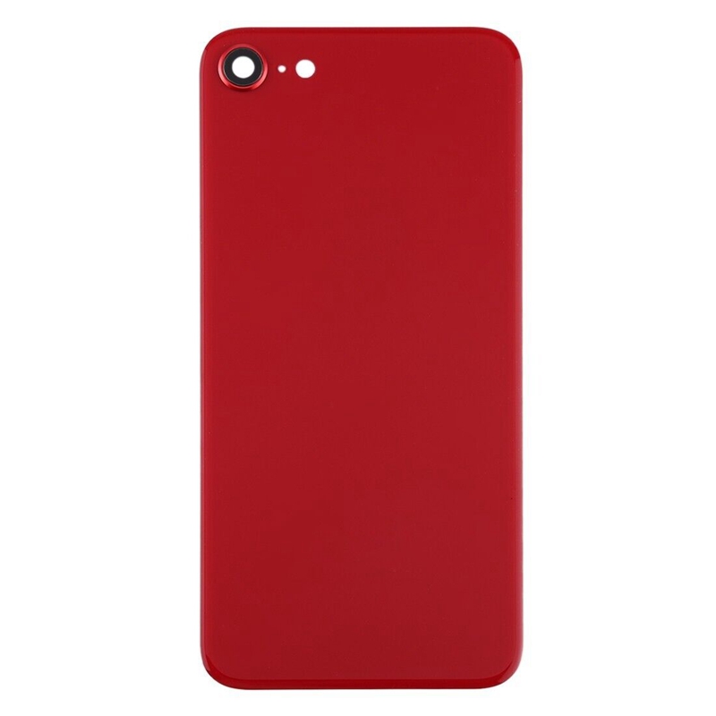 Big Hole Glass Battery Back Cover for iPhone SE 2020(Red)