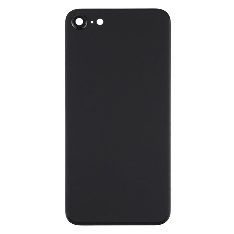 Big Hole Glass Battery Back Cover for iPhone SE 2020(Black)