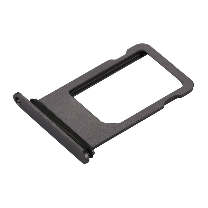 SIM Card Tray with Waterproof Rubber Ring for iPhone 8/SE 2020/SE 2022 Single Card Version Black Original