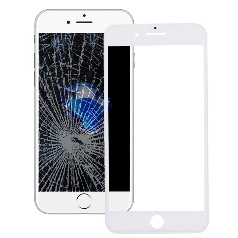 Glass Lens With Frame&OCA for iPhone 7 White OEM