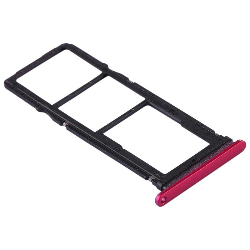SIM Card Tray + SIM Card Tray + Micro SD Card Tray for Huawei P40 Lite E / Enjoy 10(Red)