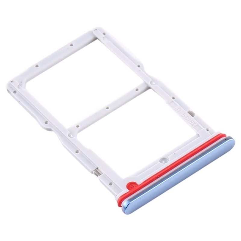SIM Card Tray + NM Card Tray for Huawei P40 Lite 5G (Baby Blue)