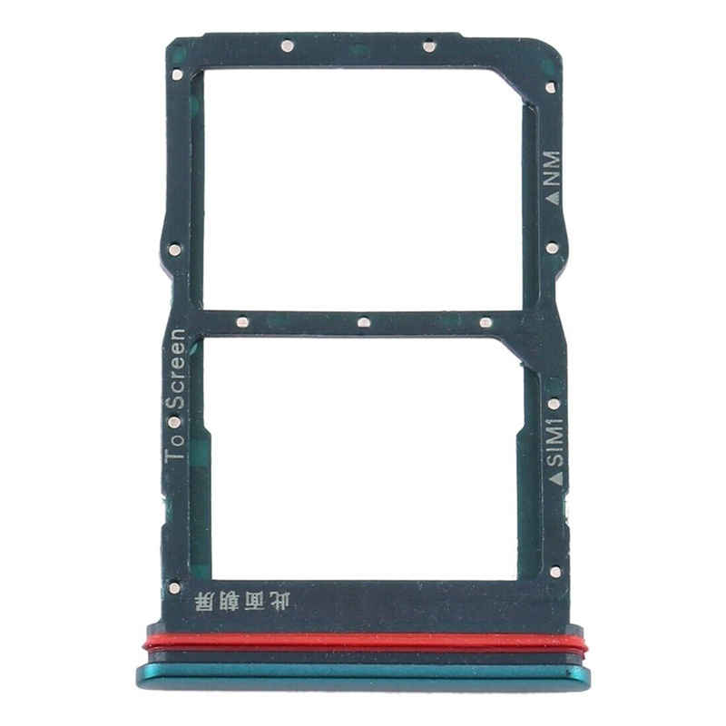 SIM Card Tray + NM Card Tray for Huawei P40 Lite 5G (Green)