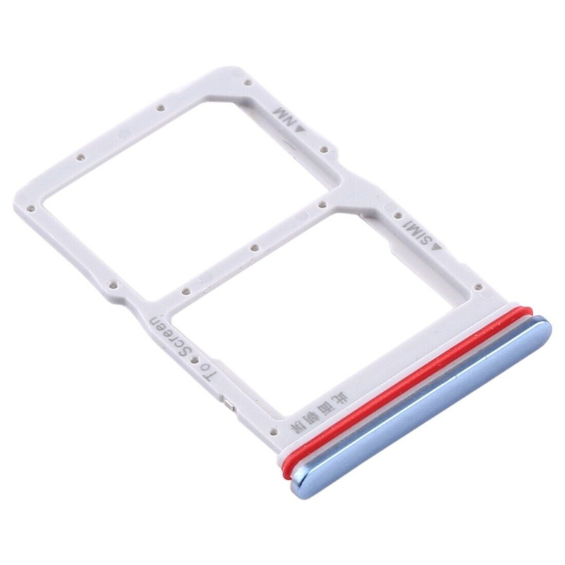 SIM Card Tray + NM Card Tray for Huawei P40 Lite 5G (Baby Blue)