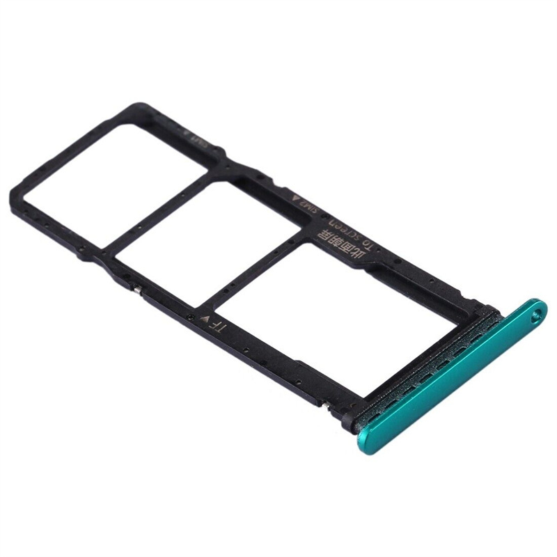 SIM Card Tray+SIM Card Tray+Micro SD Card Tray for Huawei P40 Lite E∕Enjoy 10(Green)