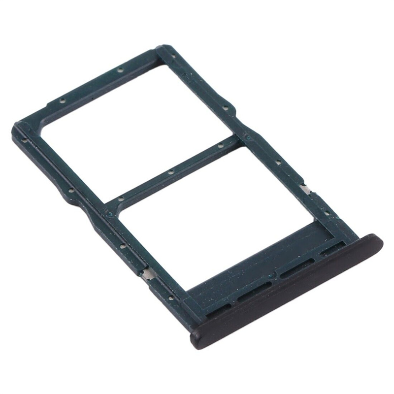 SIM Card Tray + NM Card Tray for Huawei P40 Lite (Black)