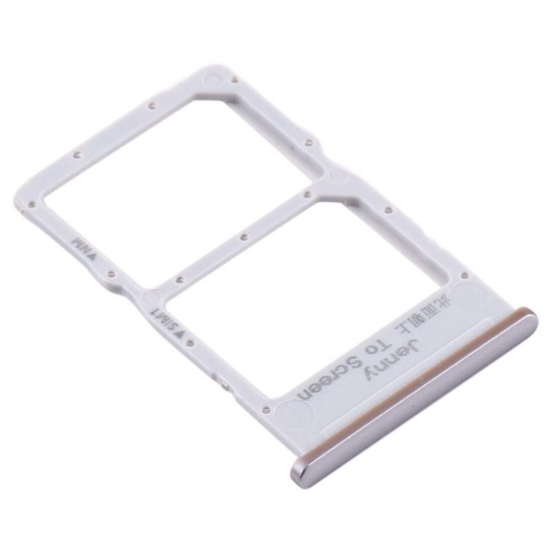 SIM Card Tray + NM Card Tray for Huawei P40 Lite (Silver)