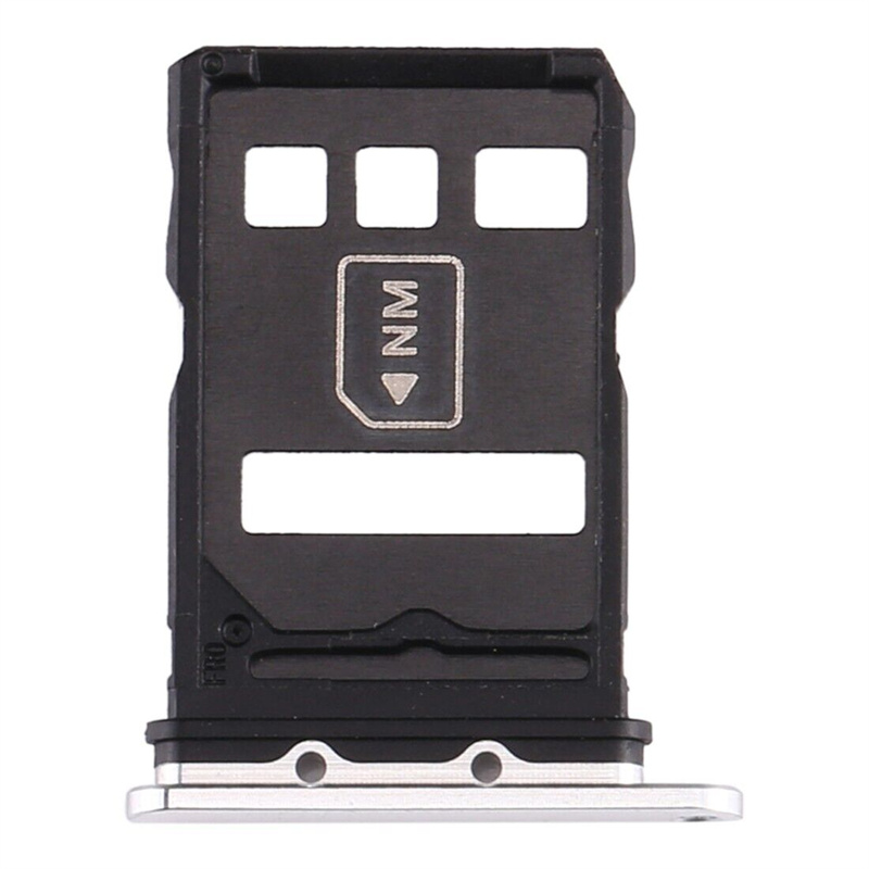 SIM Card Tray + NM Card Tray for Huawei P40 (Silver)