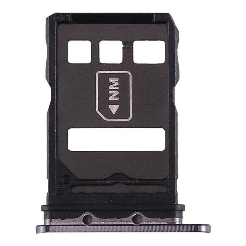 SIM Card Tray + NM Card Tray for Huawei P40 (Black)