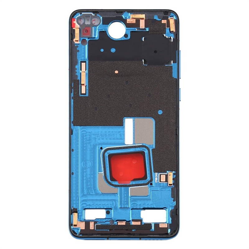Original Middle Frame Bezel Plate with Side Keys for Huawei P40(Blue)