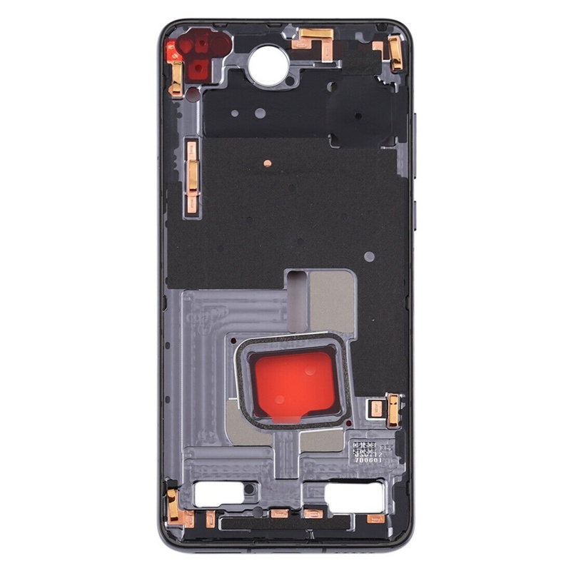 Original Middle Frame Bezel Plate with Side Keys for Huawei P40(Black)