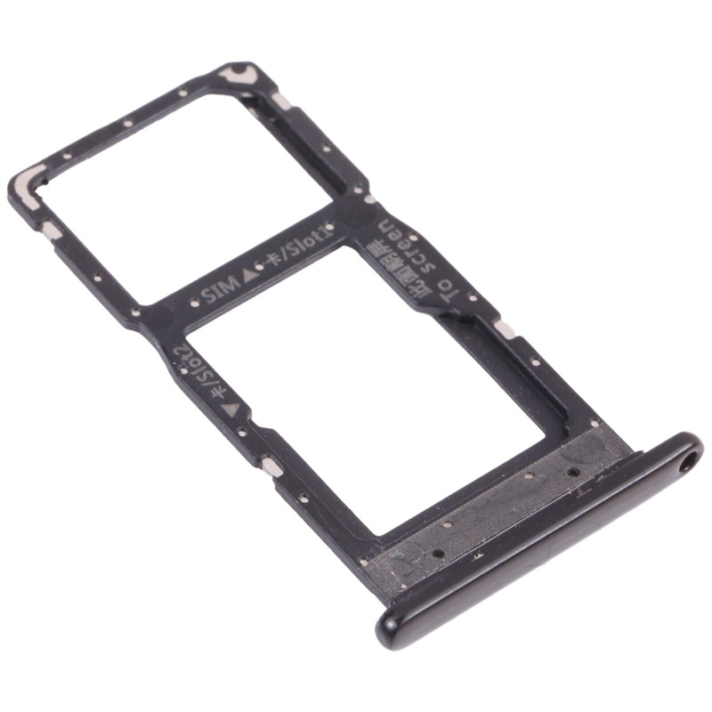 SIM Card Tray + SIM Card Tray / Micro SD Card Tray for Huawei P Smart (2019) (Black)