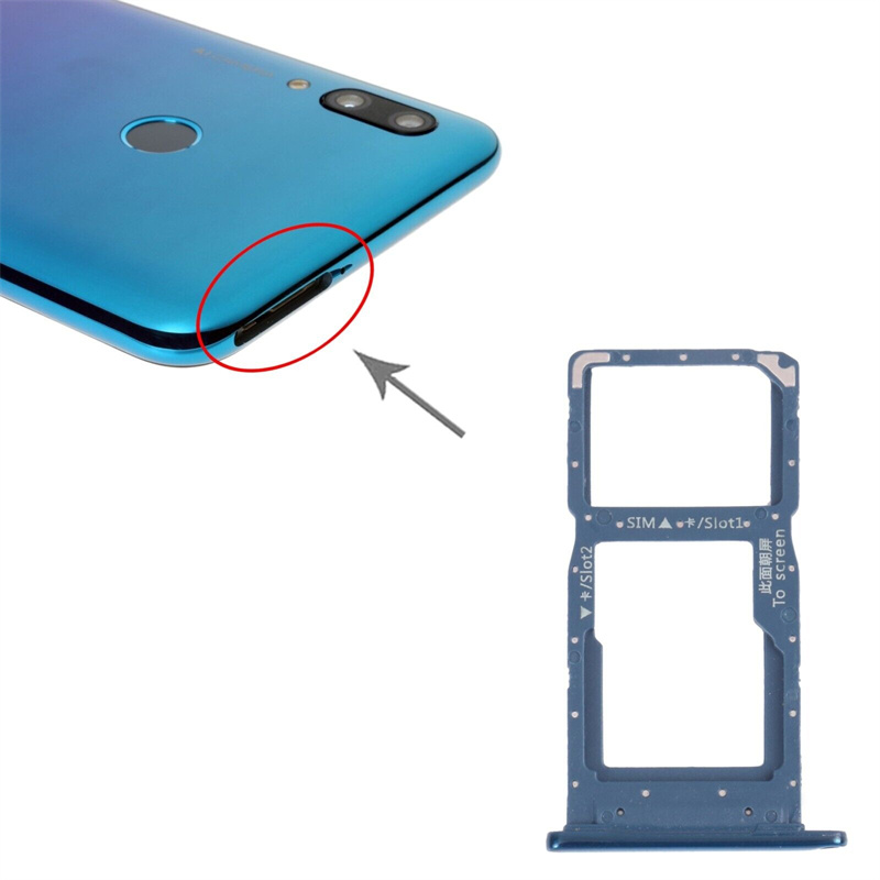 SIM Card Tray + SIM Card Tray / Micro SD Card Tray for Huawei P Smart (2019) (Green)