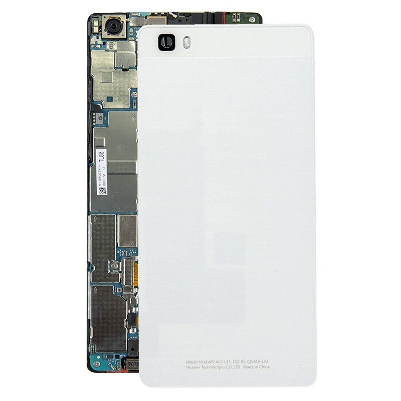 For Huawei P8 Lite Battery Back Cover (White)