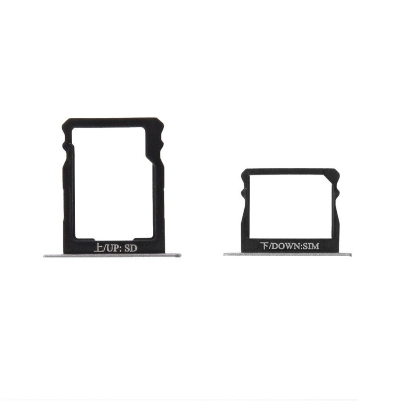 For Huawei P8 SIM Card Tray and Micro SD Card Tray(Black)