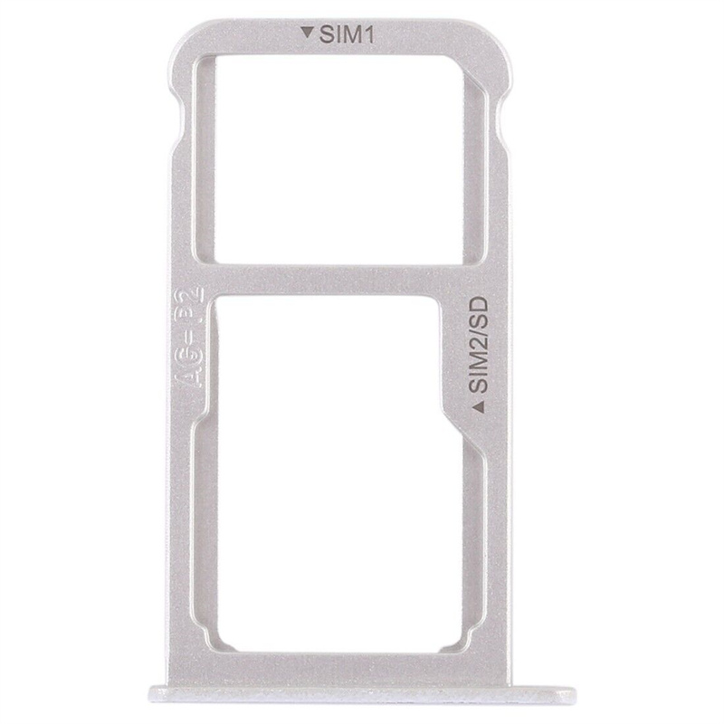 SIM Card Tray + SIM Card Tray ∕ Micro SD Card for Huawei P9 Plus (White)