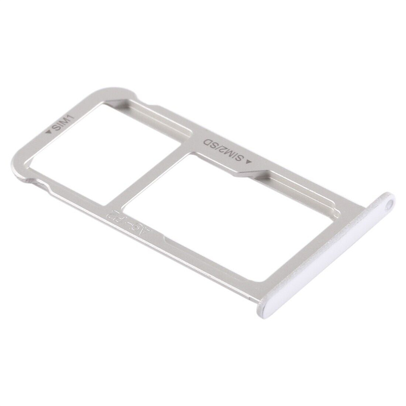 SIM Card Tray + SIM Card Tray ∕ Micro SD Card for Huawei P9 Plus (White)
