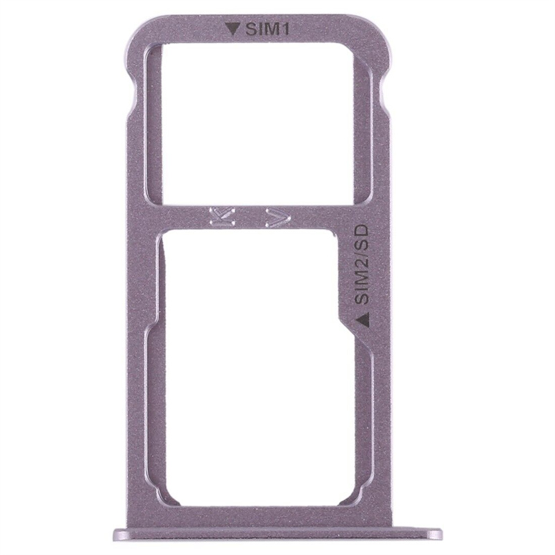 SIM Card Tray + SIM Card Tray / Micro SD Card for Huawei P9 Plus(Grey)