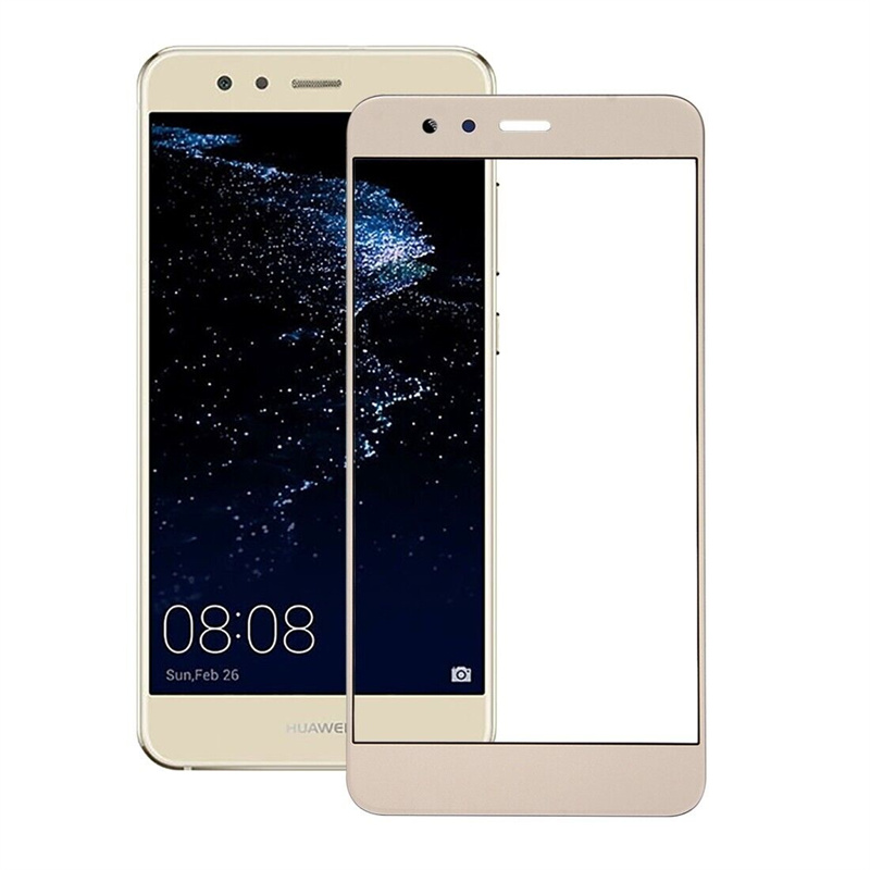For Huawei P10 lite 10PCS Front Screen Outer Glass Lens (Gold)