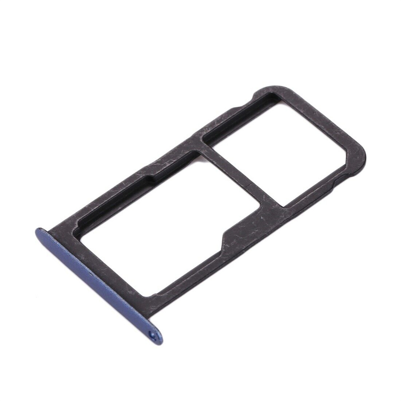 For Huawei P10 Lite SIM Card Tray & SIM / Micro SD Card Tray(Blue)