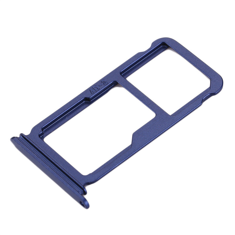 For Huawei P10 Plus SIM Card Tray & SIM / Micro SD Card Tray(Blue)