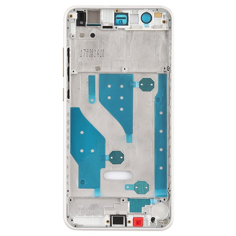 Middle Frame Bezel Plate with Side Keys for Huawei P10 Lite(White)