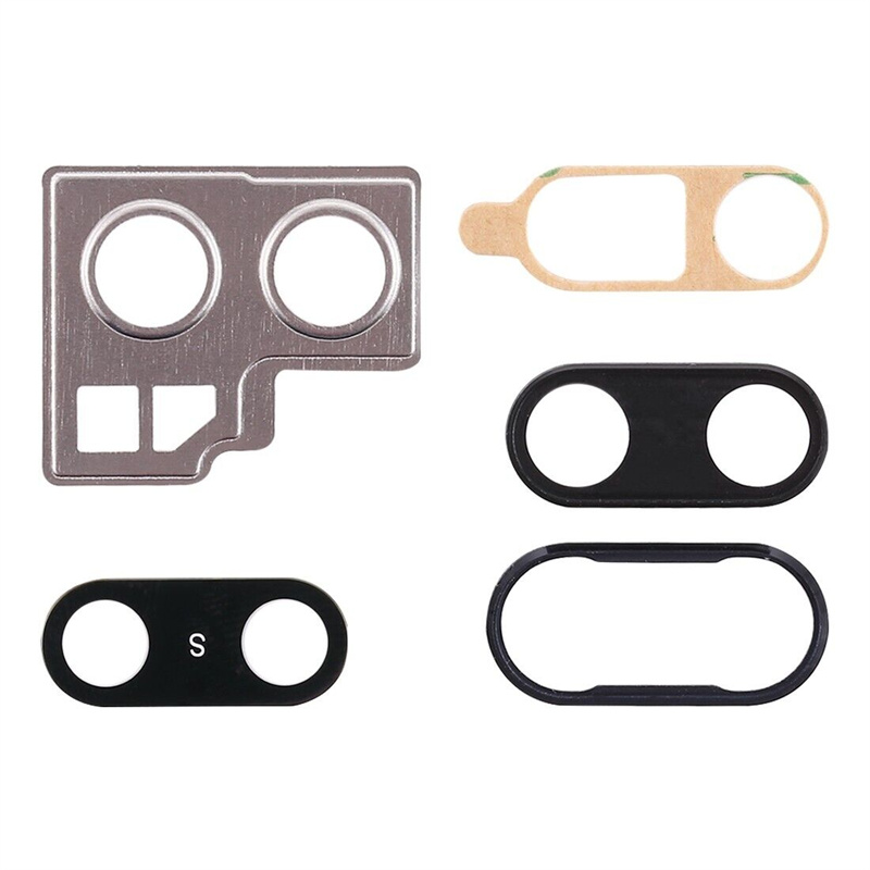 For Huawei P20 10pcs Back Camera Bezel with Lens Cover & Adhesive