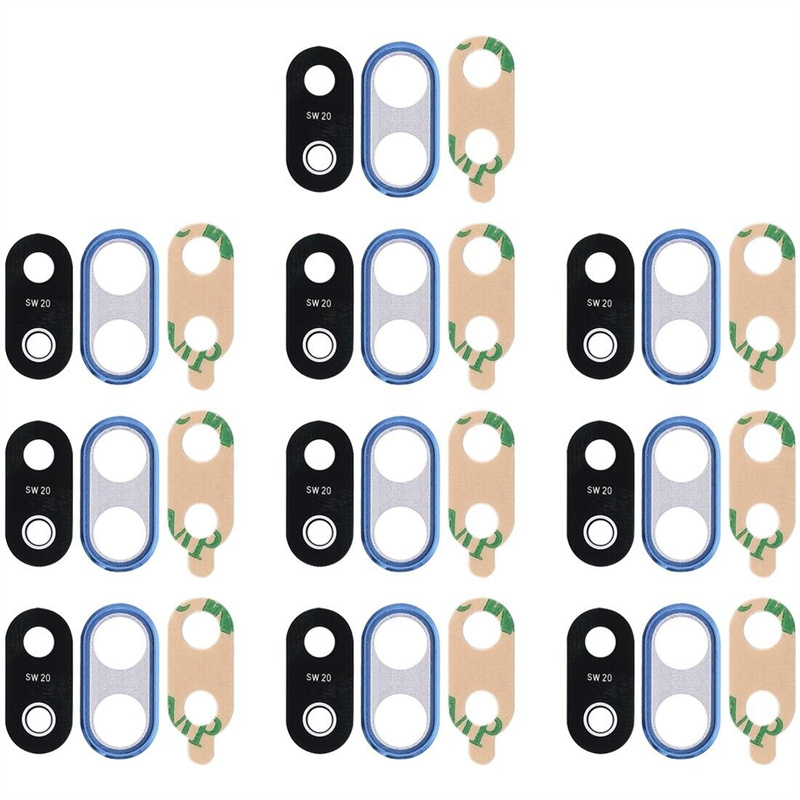 For Huawei P20 Lite 10pcs Back Camera Bezel with Lens Cover & Adhesive (Blue)