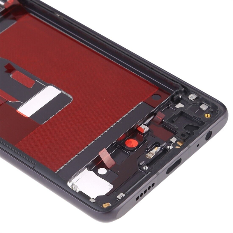 Front Housing LCD Frame Bezel Plate with Side Keys for Huawei P30 (Black)