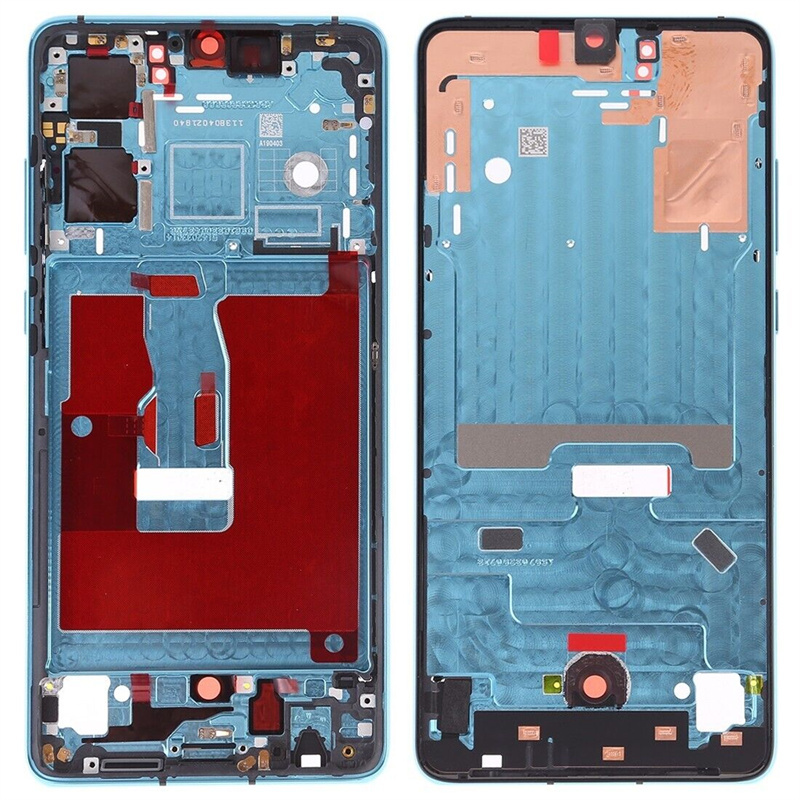 Front Housing LCD Frame Bezel Plate with Side Keys for Huawei P30 (Twilight)