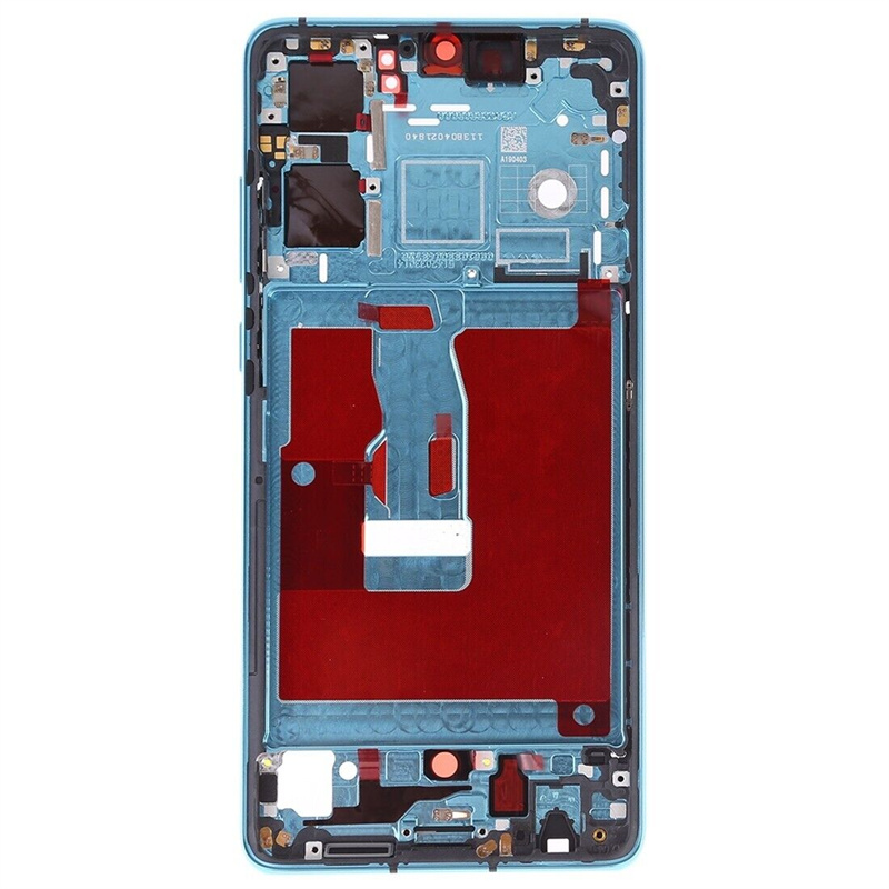 Front Housing LCD Frame Bezel Plate with Side Keys for Huawei P30 (Twilight)