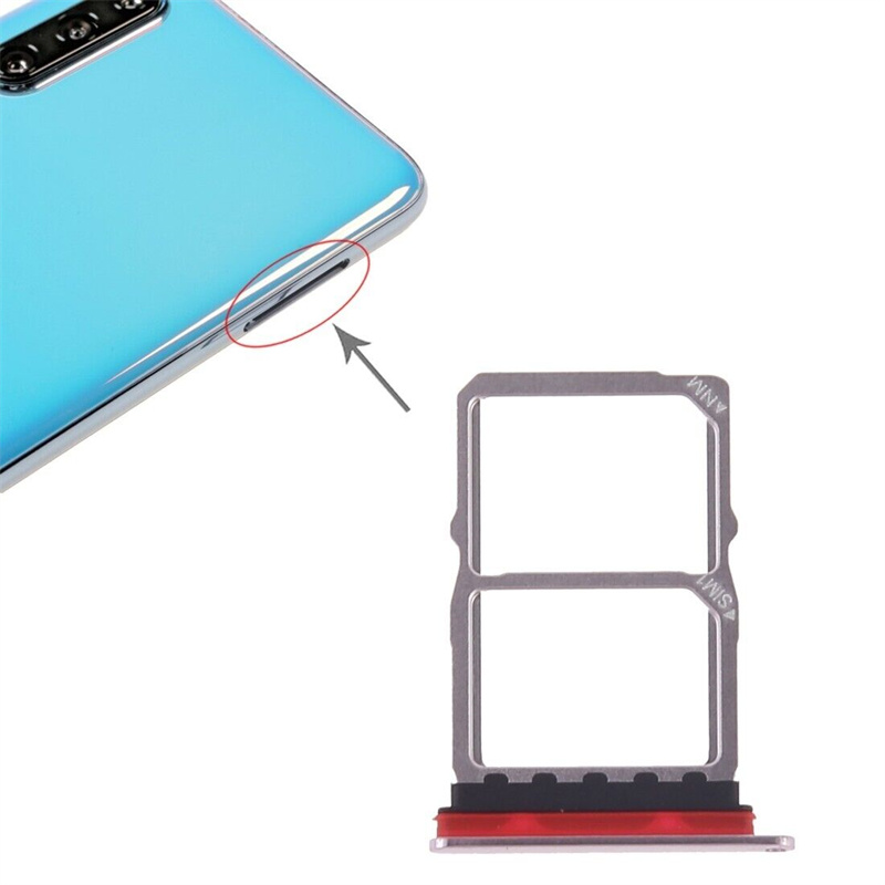 SIM Card Tray + NM Card Tray for Huawei P30 (Pink)