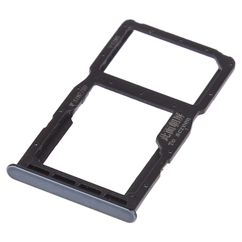 SIM Card Tray + SIM Card Tray / Micro SD Card for Huawei P30 Lite(Grey)