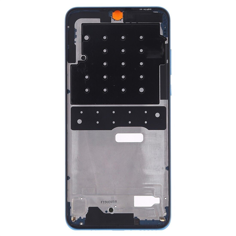 Front Housing LCD Frame Bezel Plate with Side Keys for Huawei P30 Lite (24MP)(Blue)