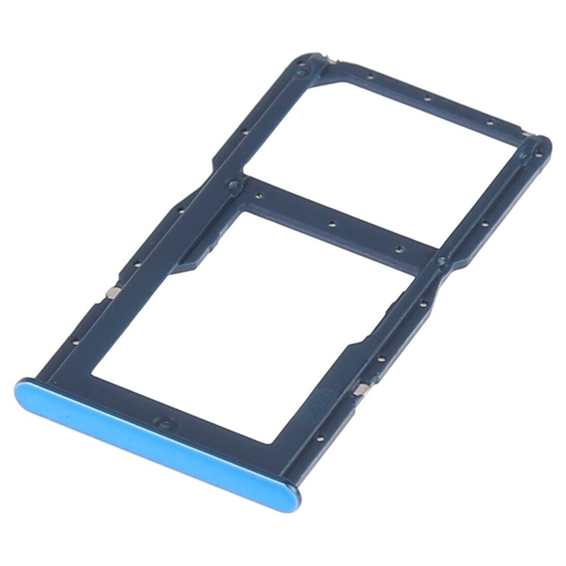 SIM Card Tray + SIM Card Tray / Micro SD Card for Huawei P30 Lite(Blue)