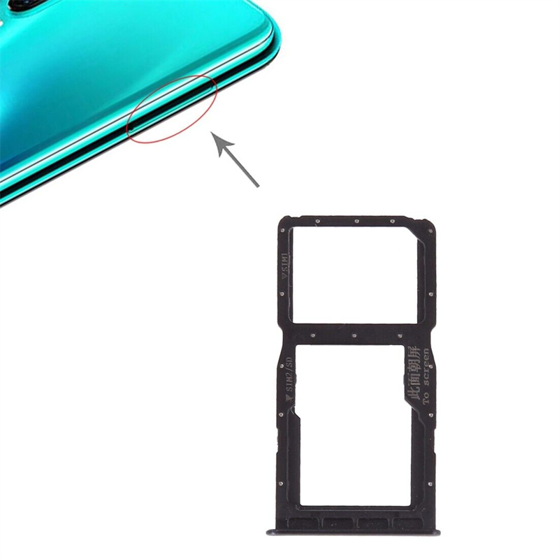 SIM Card Tray + SIM Card Tray / Micro SD Card for Huawei P30 Lite(Grey)