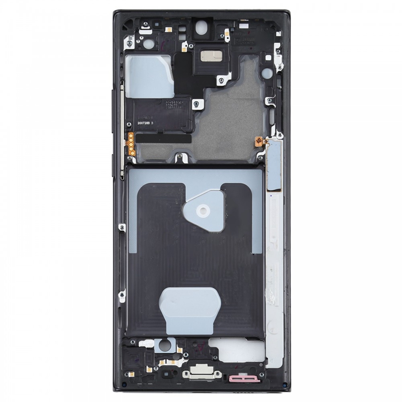 For Samsung Galaxy Note20 Ultra SM-N985F Middle Frame Bezel Plate With Parts (Black)