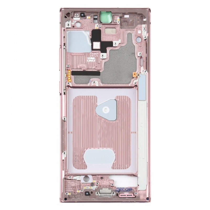 For Samsung Galaxy Note20 Ultra SM-N985F Middle Frame Bezel Plate With Parts (Pink)