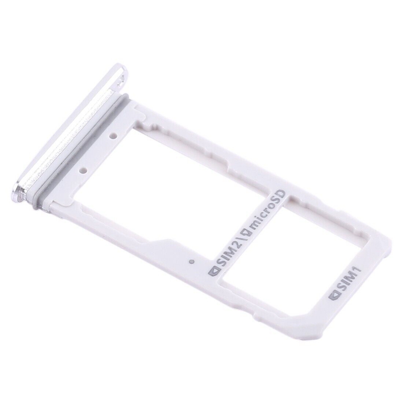For Galaxy S7 2 SIM Card Tray / Micro SD Card Tray (White)