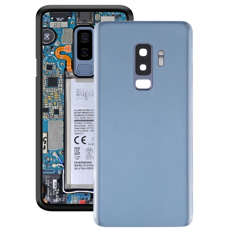 For Galaxy S9+ Battery Back Cover with Camera Lens (Blue)