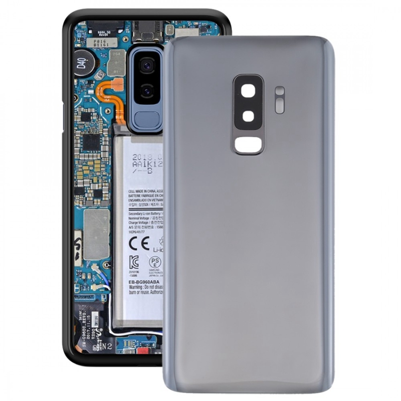For Galaxy S9+ Battery Back Cover with Camera Lens (Grey)
