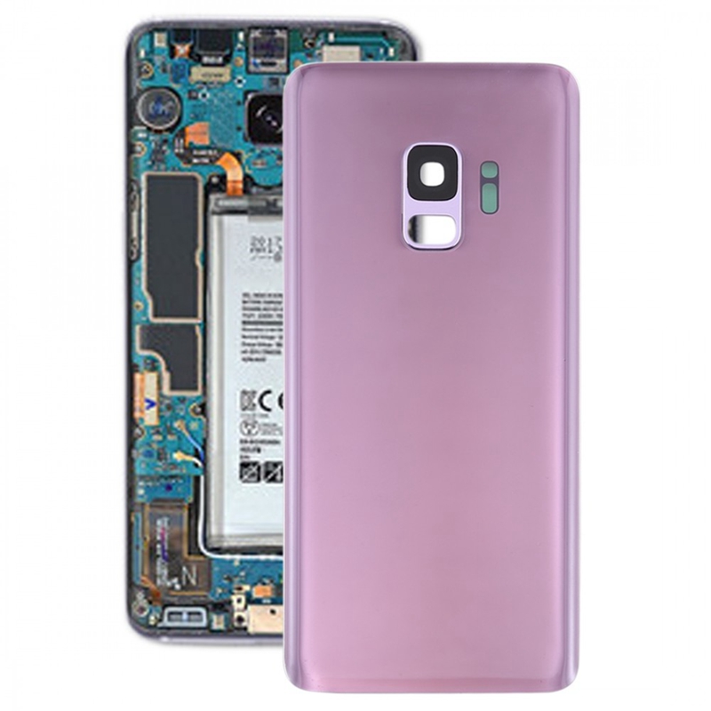 For Galaxy S9 Battery Back Cover with Camera Lens (Purple)