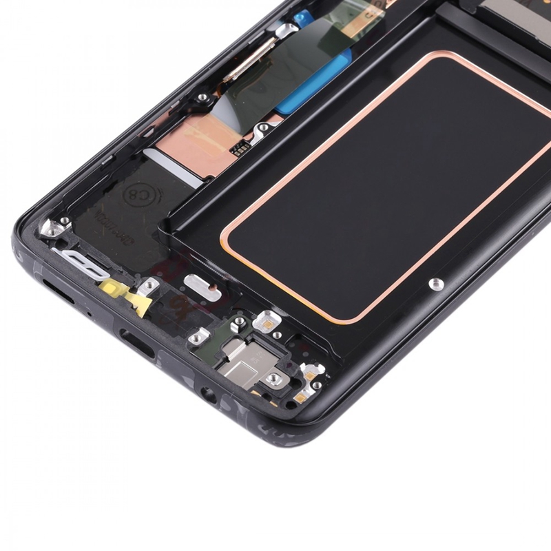 Original Super AMOLED LCD Screen for Galaxy S9 / G960F / DS / G960U / G960W / G9600 Digitizer Full Assembly with Frame (Black)