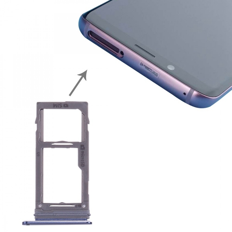 For Galaxy S9+ / S9 SIM & Micro SD Card Tray (Blue)