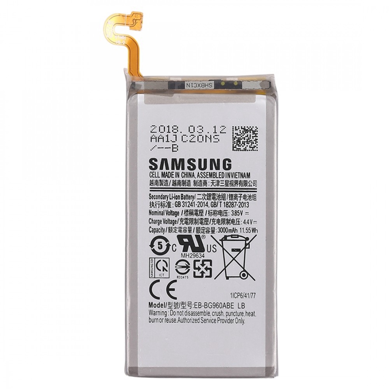 3.85V 3000mAh for Galaxy S9 Rechargeable Li-ion Battery
