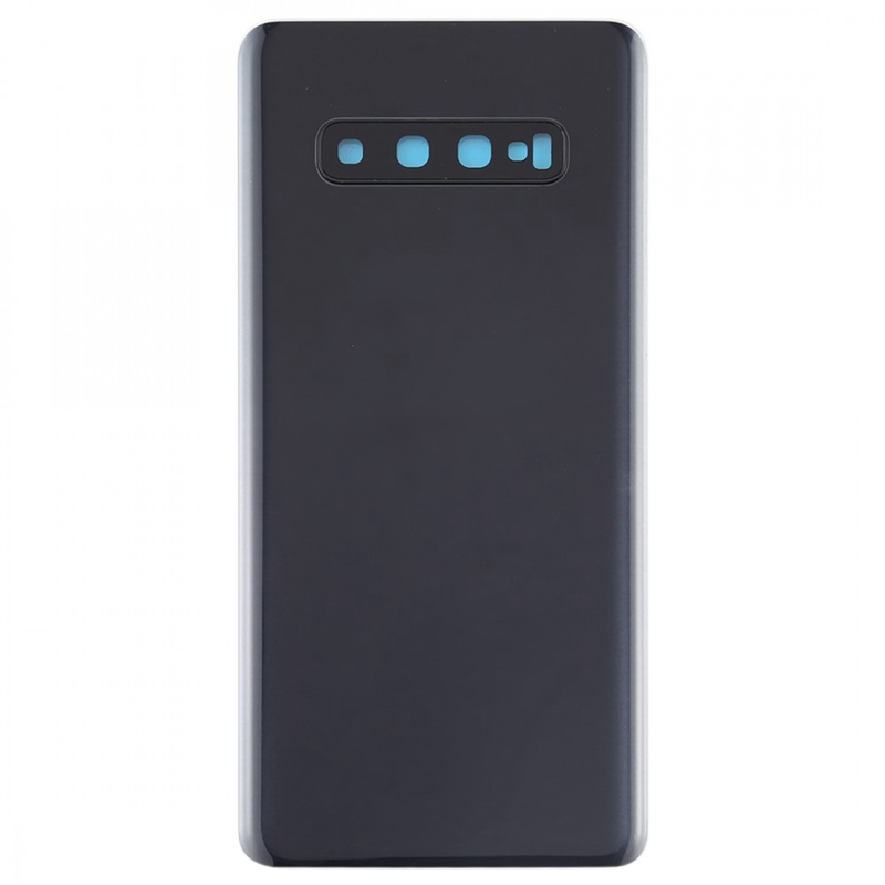 For Galaxy S10+ Battery Back Cover with Camera Lens (Black)